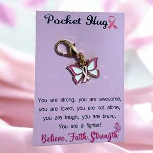 Butterfly Pocket Hug Keychain